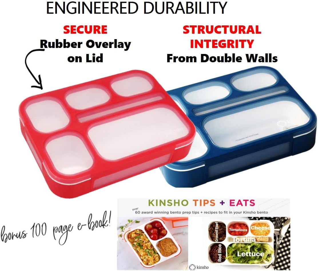Glitter Lunch Box for Girls, Bento Boxes for School, Pre-School, Toddler Daycare, Travel. Kids Snack Containers, 6 Divided Leak Proof Compartments, BPA Free, Cute 2 Pack Set, Utensils, Pink & Purple