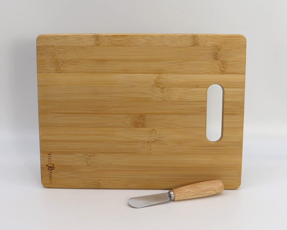 Gift Basket Village Charcuterie Board Gift Set – Bamboo Cutting Board, Three-Pepper Crackers, Italian Sausage, Wisconsin Cheese, Cheese Spread, and Knife – Wedding or Housewarming Gift