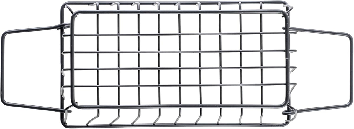 G.E.T. WB-315-MG Heavy Duty Iron Wire Utility Storage Basket/Bin with Handles, 11" x 8" x 8"