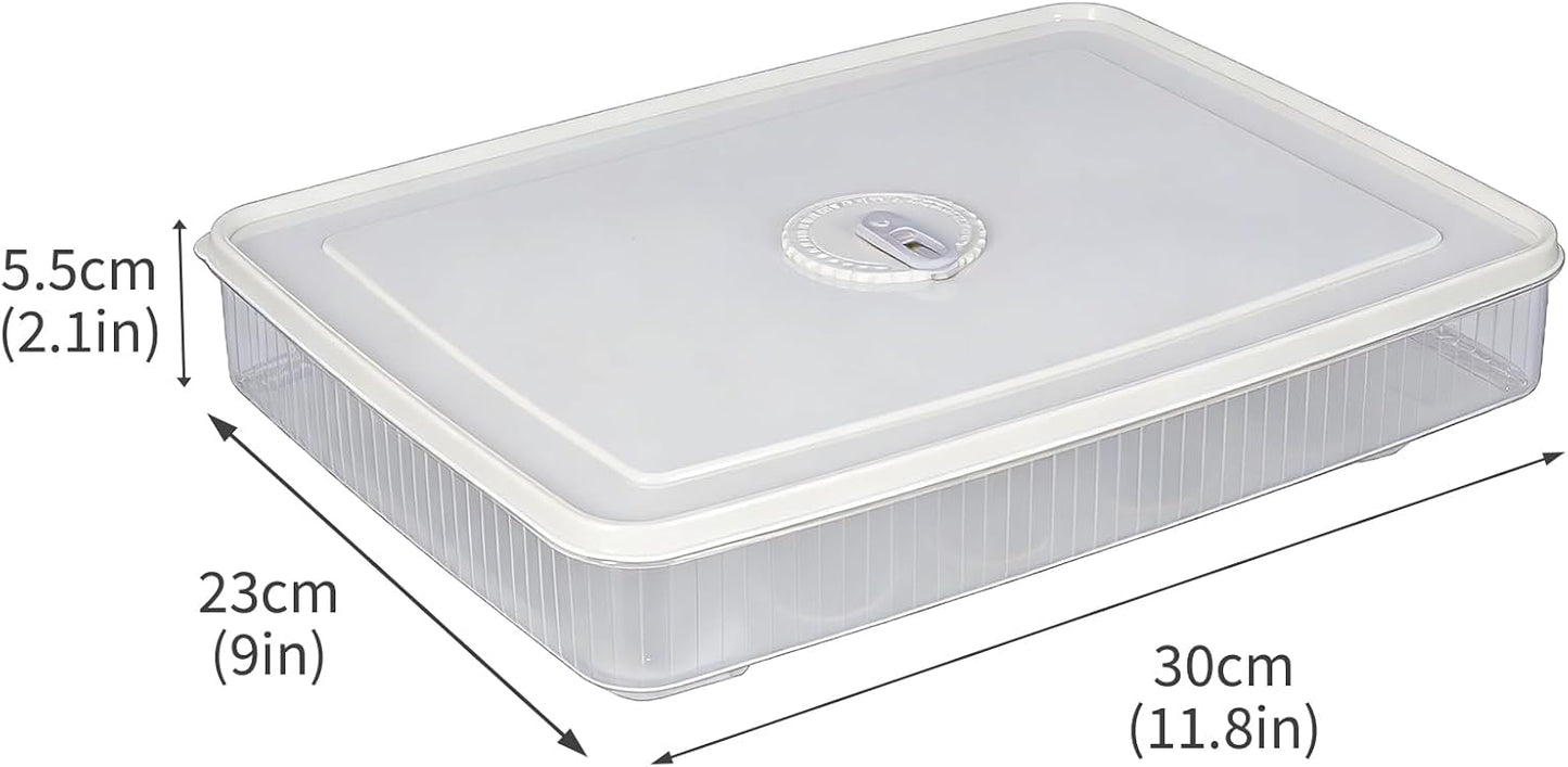 3Tier Deviled Egg Containers with Lid,Plastic Egg Container for Refrigerator with Handle,Deviled Egg Carrier for 72 Eggs,Kitchen,Festival Party, Stackable Egg Holder for Fridge (White)