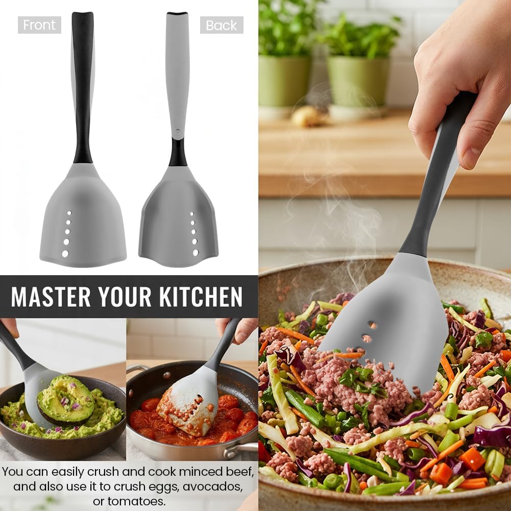 Meat Chopper Mincing Spatula Hamburger Grinder Ground Beef Smasher