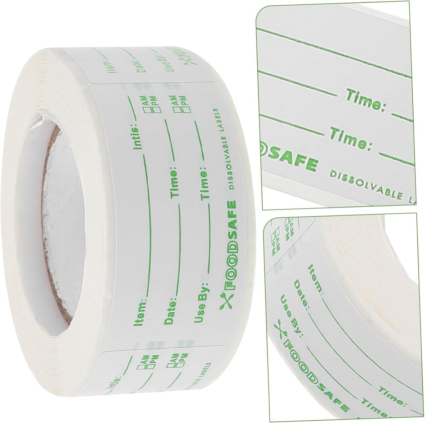 KICHOUSE Food Storage Date Labels Stickers Removable Expiration Stickers for Fridge Containers Self-Adhesive Kitchen Labels for Safe Food Organization