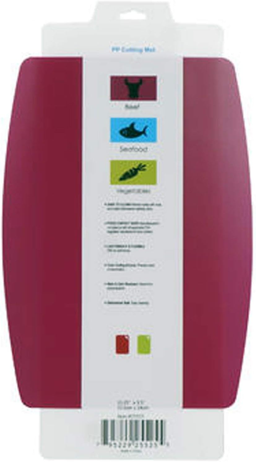 Universal Home Flexible Cutting Mat 13.25 x 9.5 Inch Dishwasher Safe - Pink