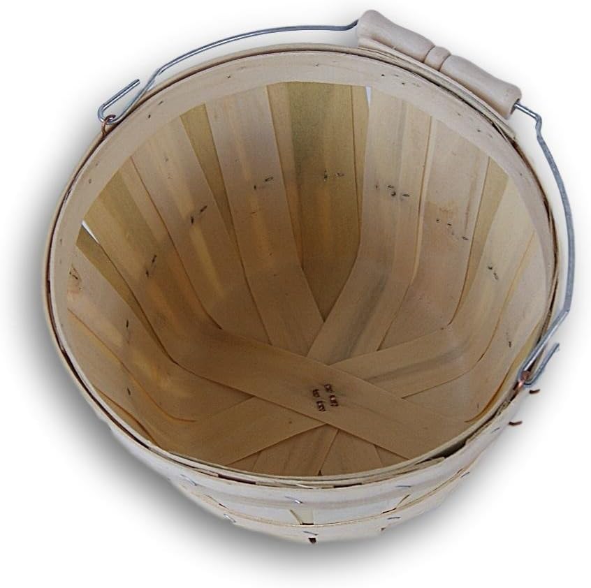 Wood Produce Basket. 1/2 peck basket. 1pk