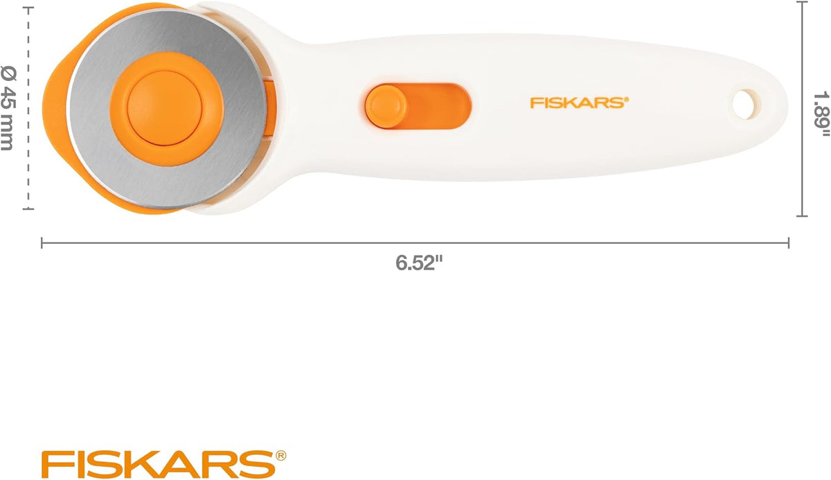 Fiskars 45mm Loop Rotary Cutter for Fabric, Arts, Crafts, Sewing
