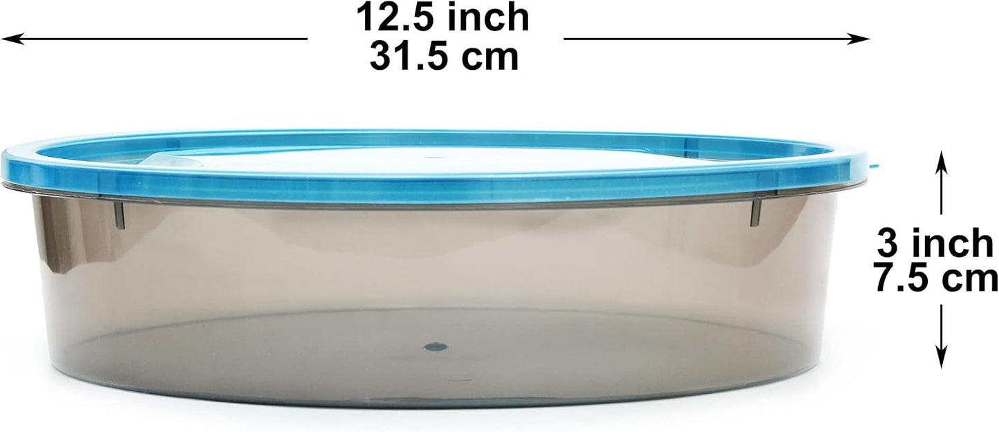 Youngever 3 Pack Pie Containers, Plastic Food Storage Containers, Fresh Pie Keeper, 11 inch Diameter