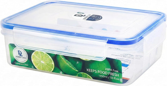 Tribello 115 oz Large Airtight Food Storage Containers with SnapTight Lids – Clear, Stackable, BPA-Free Meal Prep Containers for Kitchen, Freezer & Pantry – 2-Pack