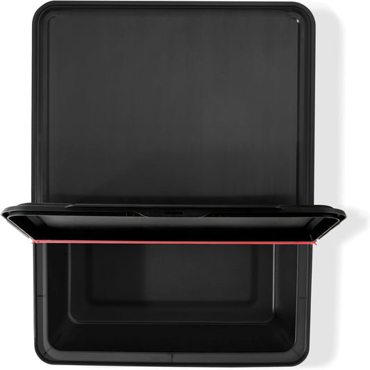 Weber Works Outdoor Storage Bin â WeatherâResistant Grill Tool & Accessory Organizer with Hinged Lid - Side Tables & Carts
