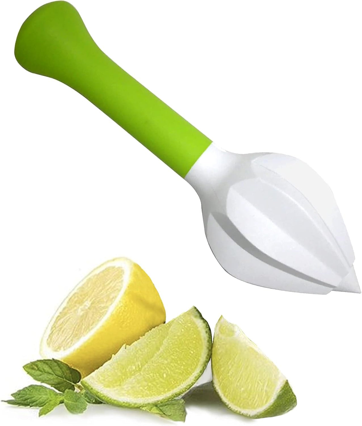 Cuisinox Citrus Reamer Manual Juicer, 7.25",Green and White