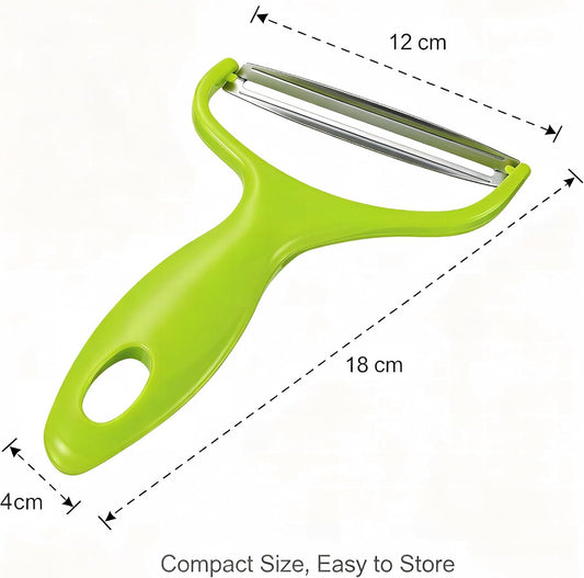 1PC Veggie Peeler Cabbage Shredder Wide Mouth Peeler Vegetables Fruit Stainless Steel Knife Cabbage Graters Salad Potato Slicer Kitchen Accessories(12cm/4.7in Wide Mouth Design)