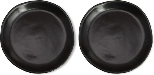 roro Handmade 2-Inch Matte Black Ceramic Pinch Bowls, Set of 6 – Versatile Stoneware for Spices, Condiments, Appetizers & Finger Foods