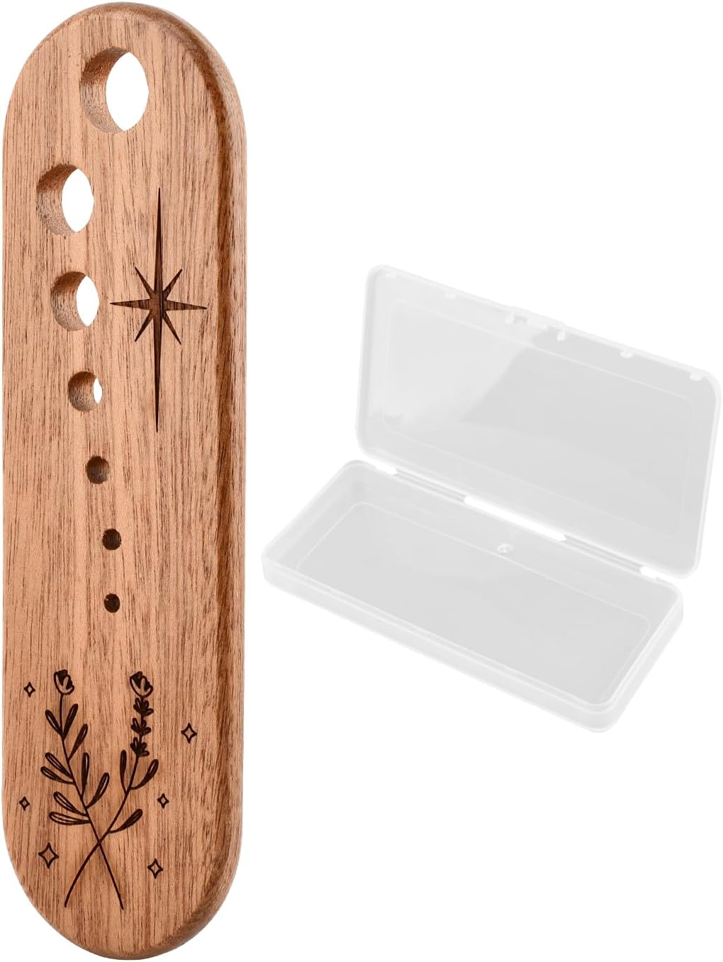 Wooden Vegetable Leaf Separator, Herb Stripper Tool