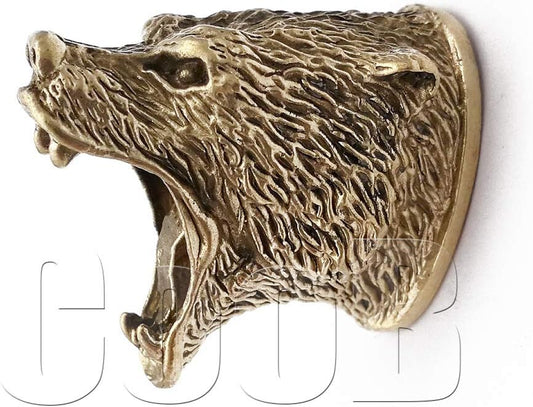 CooB Knife Finger Guard Bolster Pommel - Custom Knives Making GRIZZLY BEAR