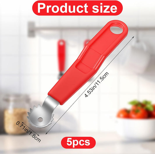 5 Pack Tomato Corer and Strawberry Huller Tool, Handle with hole