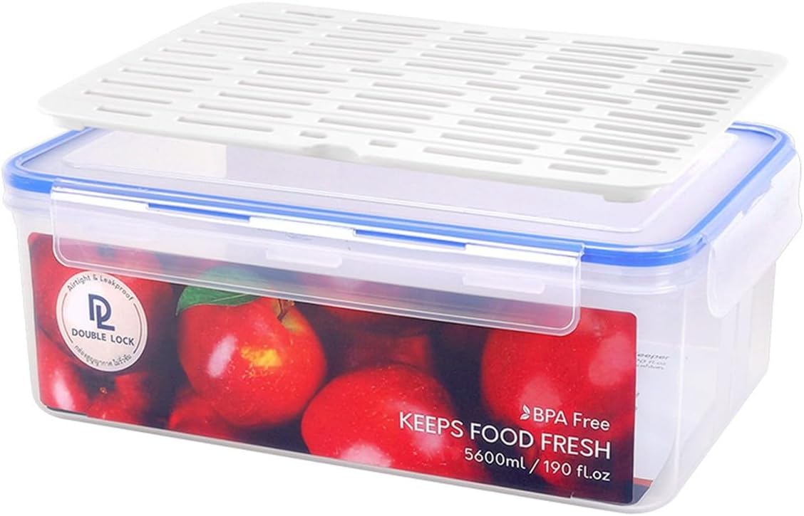 Tribello 250 oz Extra Large Airtight Food Storage Containers with SnapTight Lids – Clear, Stackable, BPA-Free Meal Prep Containers for Kitchen, Freezer & Pantry Storage