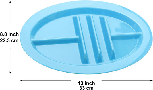Youngever 9 Pack Plastic Taco Holder Plates, Reusable Taco Trays, Set of 9 in 9 Assorted Colors