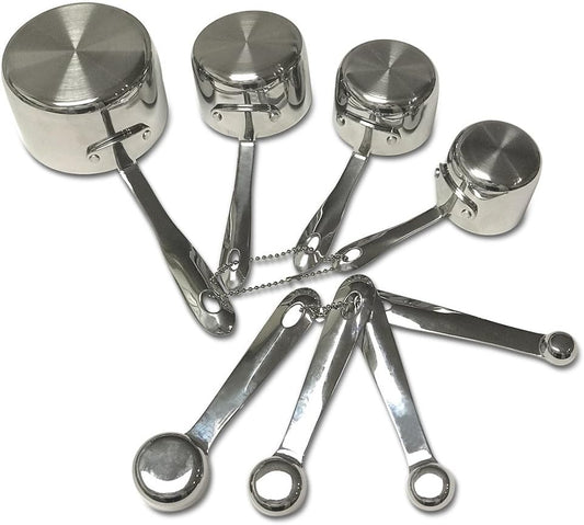 All-Clad Stainless-Steel 8 pc. Standard-Size Measuring Cup & Spoon Combo Set