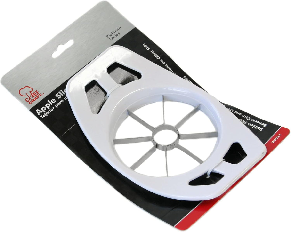 Chef Craft Select Stainless Steel Apple Slicer, 9 inch, White
