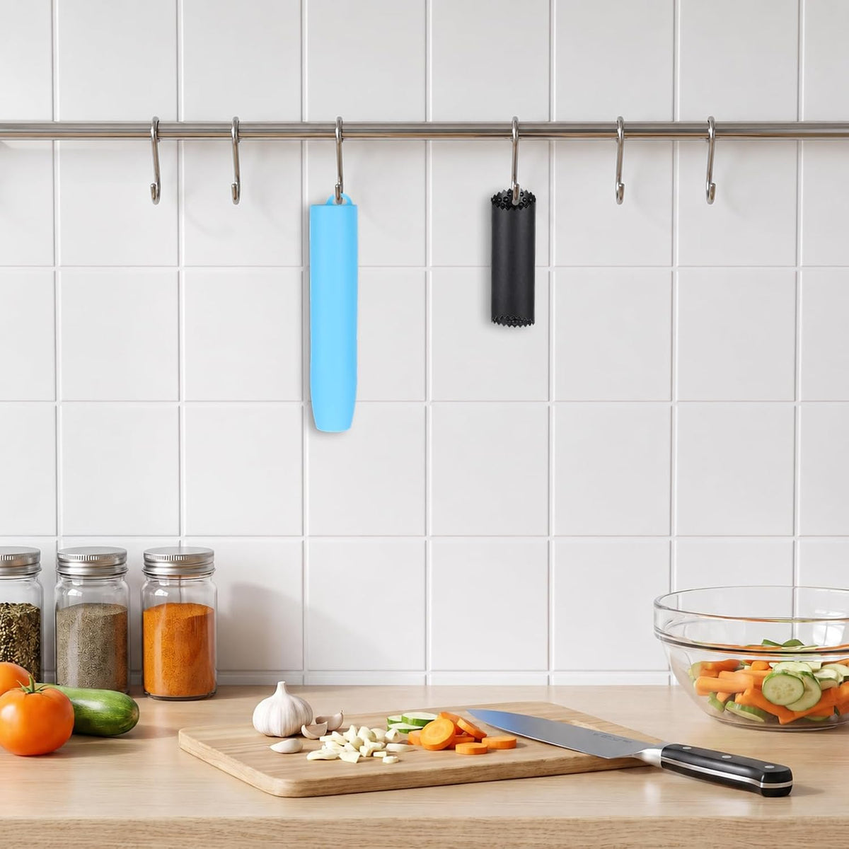 ElevateTech 2 Set Garlic Peeler Silicone Garlic Roller Skin Remover
