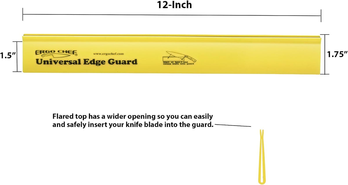 Ergo Chef Universal Knife Edge Guard, Durable Blade Protector, Black