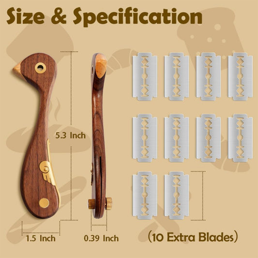 Bird Bread Lame Dough Scoring Tool with 10 Replacement Blades