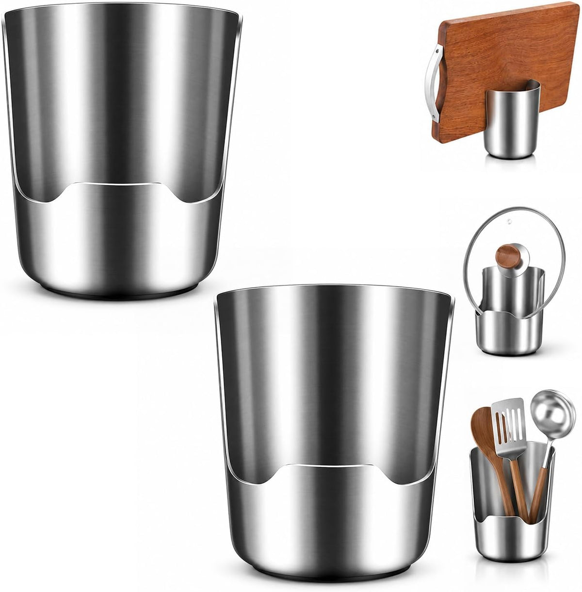 Multi-functional Kitchen Utensil Holder, Kitchen Countertop Organizer, 2PCS