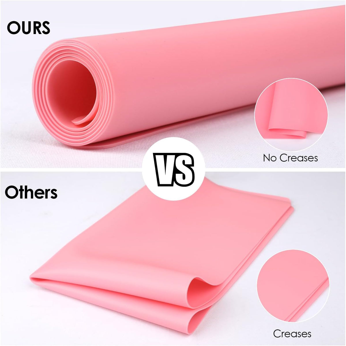 Extra Large Dark Green Countertop Mat - Silicone Table Kitchen Desk Mat - Non-Slip & Heat Resistant - Dinner Placemat Pastry Dough Rolling Mat - Colors A