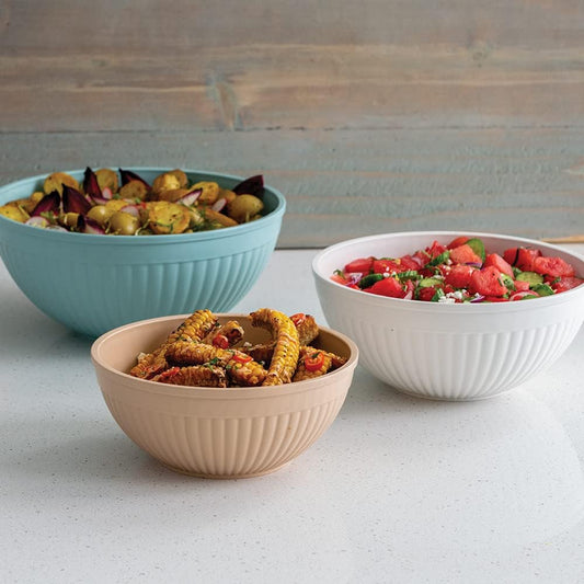 Nordic Ware Mini Prep and Serve Mixing Bowls Set, 4-Piece, Earth-Tones
