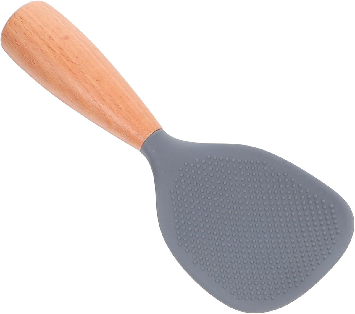 MAGICLULU Silicone Rice Paddle with Wooden Handle, Non Stick Rice Spoon