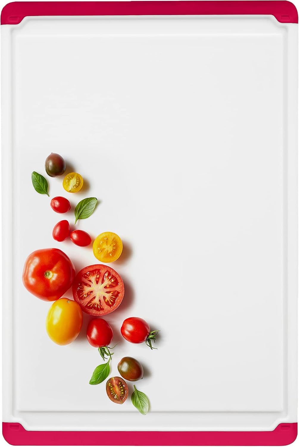 Plastic Cutting Board for Kitchen - Extra Large Cutting Board 18 Inch Reversible Chopping Board, Juice Groove, Non Slip Feet, Dishwasher Safe, BPA Free Large Cutting Board for Meat Vegetables Fruit