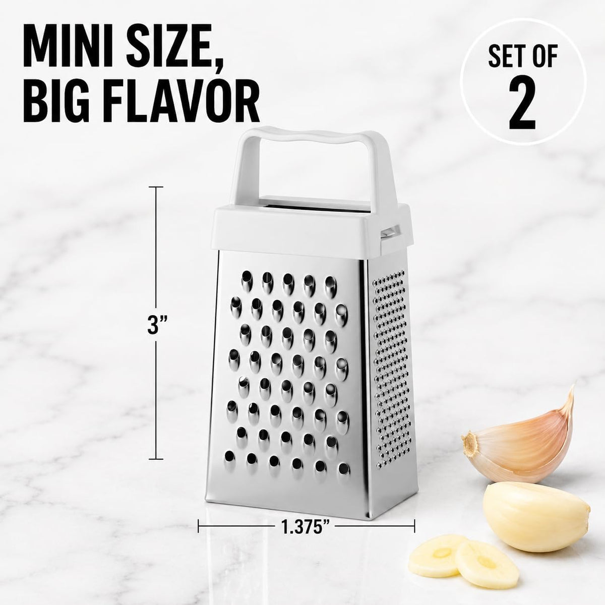 HIC Kitchen Nutmeg Grater, Stainless Steel, Grates Nutmeg, Cinnamon Sticks, Block Chocolate, Ginger, and Hard Cheeses