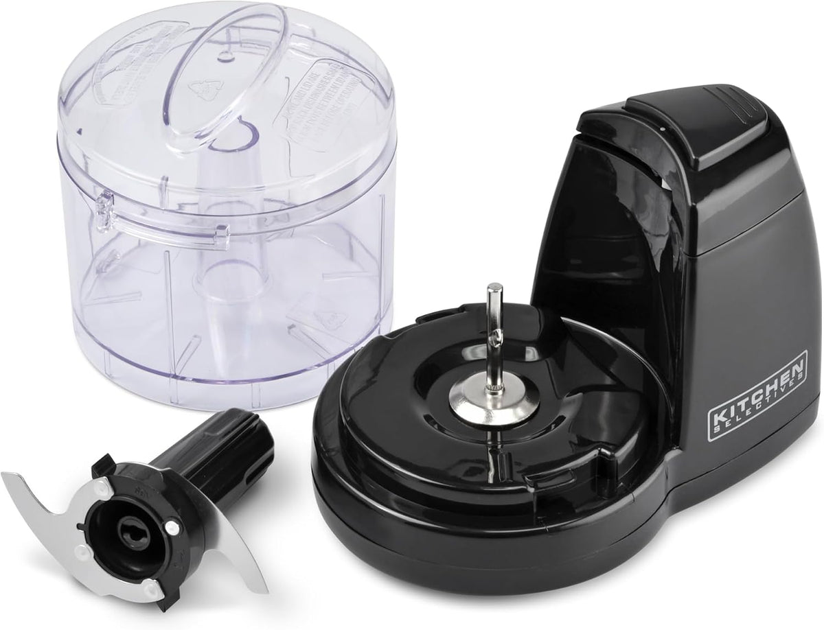 Kitchen Selectives Mini Chopper by Select Brands, 1-1/2 Cups, Black