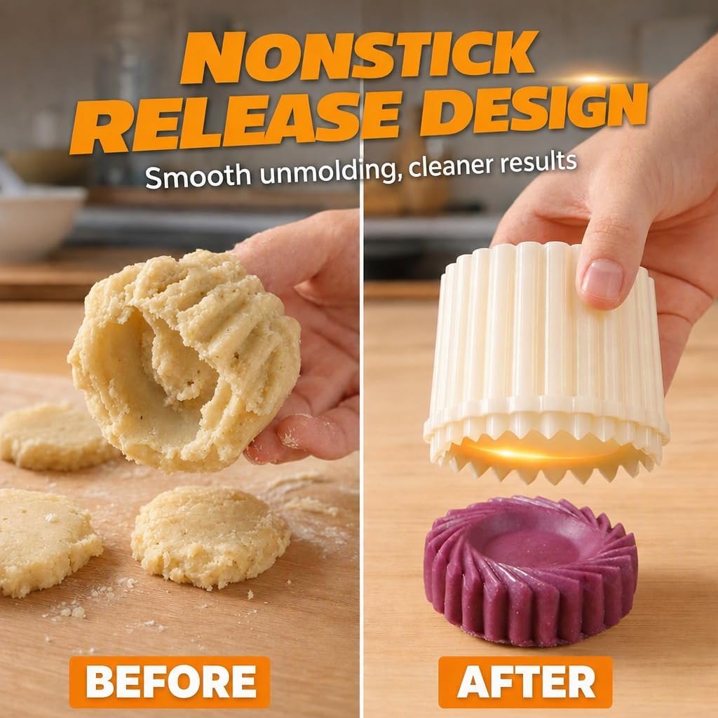 Creative Double-Ended Pastry Mold, 2-in-1 Mooncake Mold Press