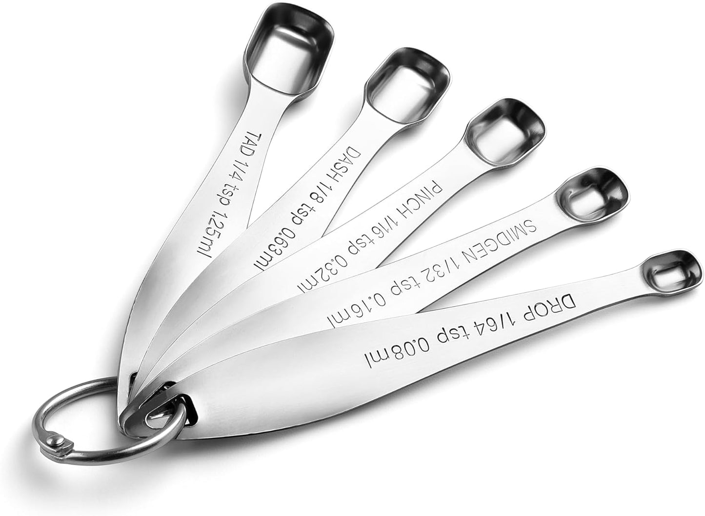 Spring Chef Stainless Steel Measuring Cups and Spoons Set of 14 with Leveler, Nesting Kitchen Metal Measuring Cups and Spoons Set for Dry and Liquid Ingredients, Perfect for Cooking & Baking