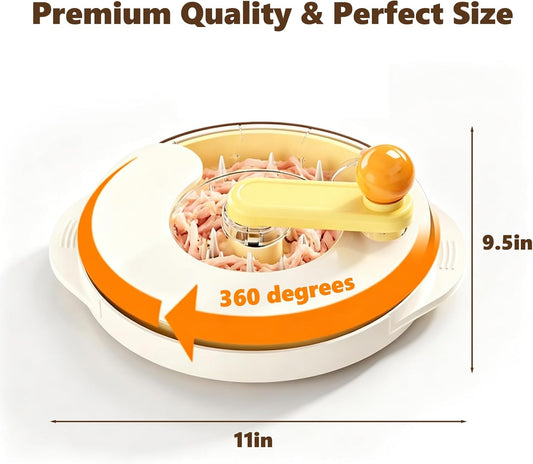 Chicken Breast Shredder Tool for Cooked Meat Shredder,Twist, 360°11-Inch