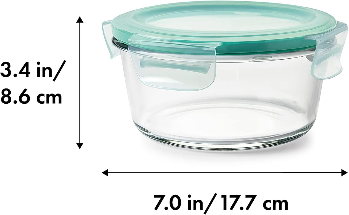OXO Good Grips 1 Cup Smart Seal Airtight Glass Round Food Storage Container