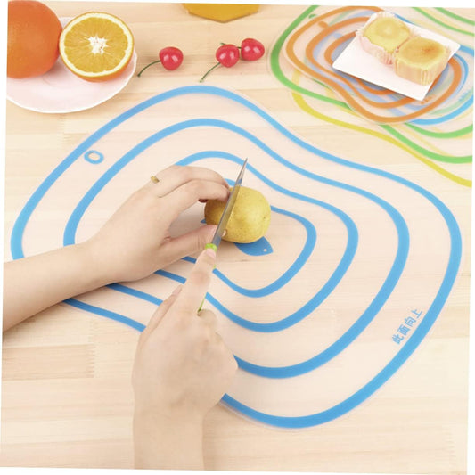 PRETYZOOM Flexible Plastic Chopping Board Mat Large Non- Cutting Board for Kitchen Easy Storage and Cleaning for Fruits Vegetables