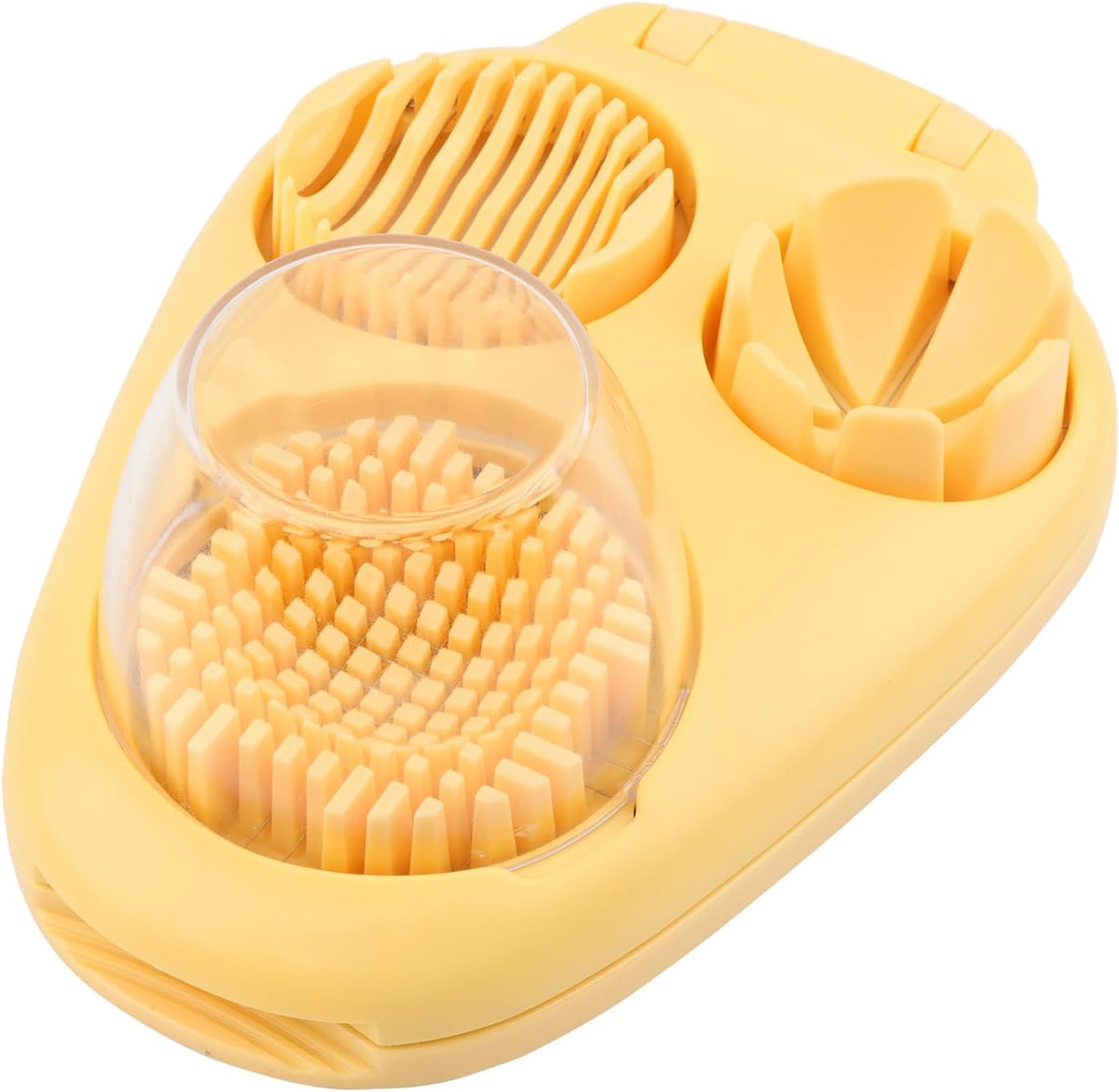 3-in-1 Egg Slicer for Hard Boiled Eggs, 3 Slice Modes Egg Cutter Dicer