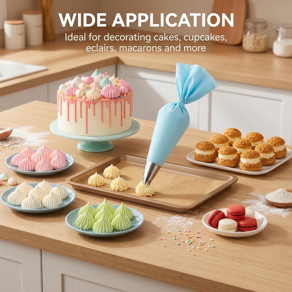 28PCS Large Piping Tips Kit with 4 Jumbo Frosting Nozzles