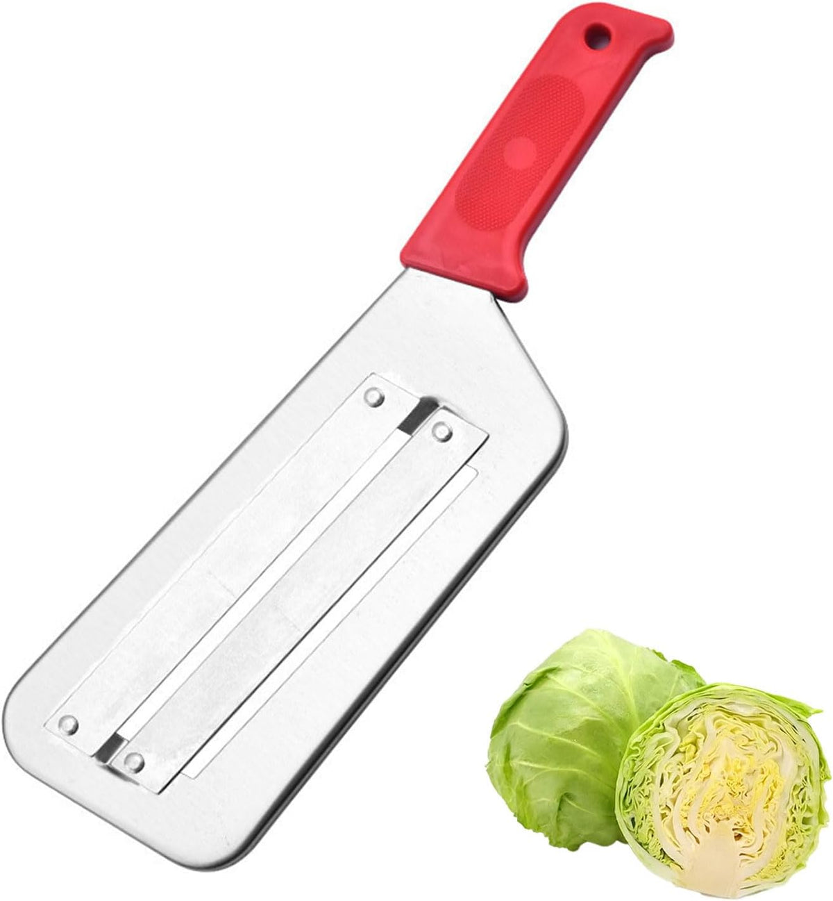 Cabbage Shredder and Cutter for Coleslaw, Manual Cabbage Slicer and Lettuce Shredder, Large Vegetable Mandoline Slicer Knife for Kitchen, Fast Shredding Tool (Black)