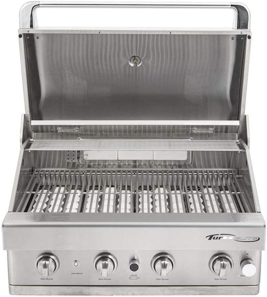 Turbo Elite 32-inch 4-Burner Built-In BBQ Gas Grill - Propane