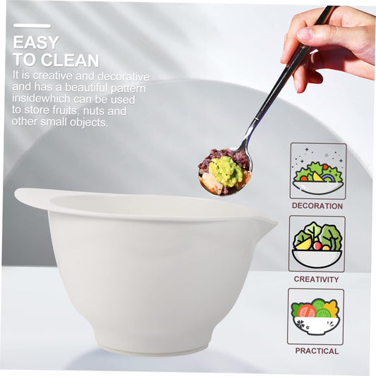 HEALLILY 1pc Quality Material Mixing Bowl Egg Mixing Holder Bowl Lid Kitchen Supply for Baking