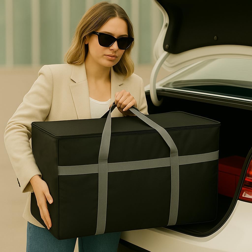 musbus Extra large XXXL Insulated Food Delivery Bag Cooler Bags Keep Food Warm Catering Therma Catering Bag for doordash 22x14x13 Cooler Bags Therma Shopper hot warming RED Pizza BLACK