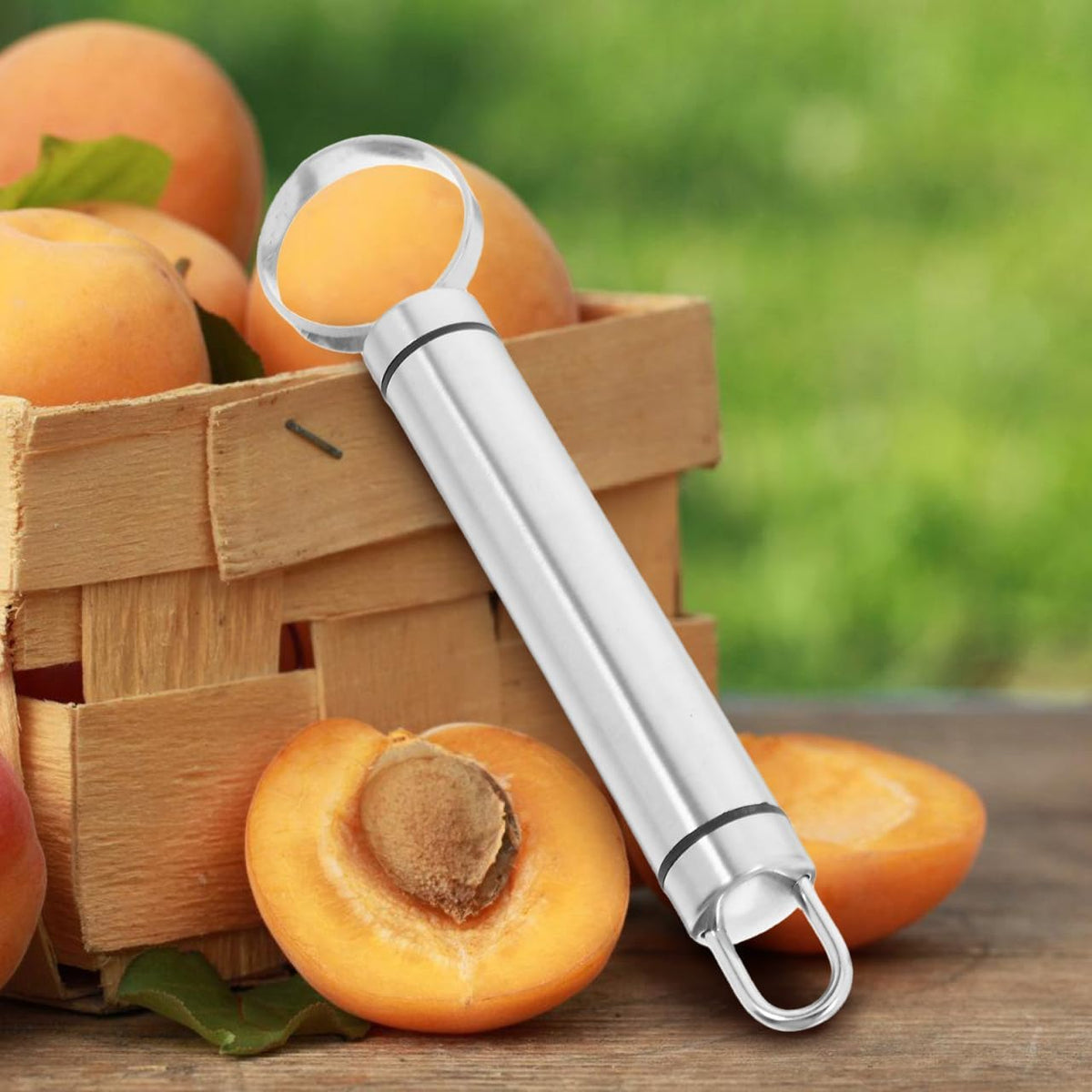 Hemoton 2 Pcs Stainless Steel Fruit Vegetable Corer Set