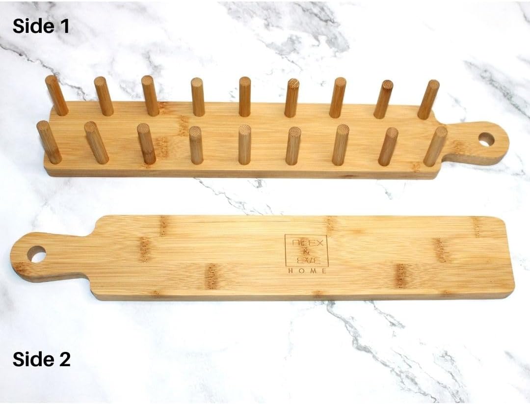 ALEX & EVE HOME Bamboo Taco Holder - 8 Taco Shells, Multi-Use Food & Charcuterie Tray - Great Housewarming Gift & Kitchen Accessory