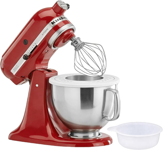 5 Quart Stainless Steel Mixing Bowl With Handle and Lid - Compatible with KitchenAid 4.5-5 QT Tilt-Head Stand Mixers (Classic & Artisan Series), Replacement Bowl for Models K45, K45SS, KSM150, KSM75
