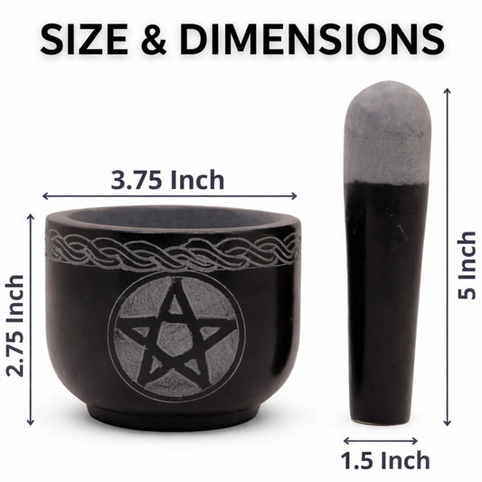 Mortar and Pestle Set, Black