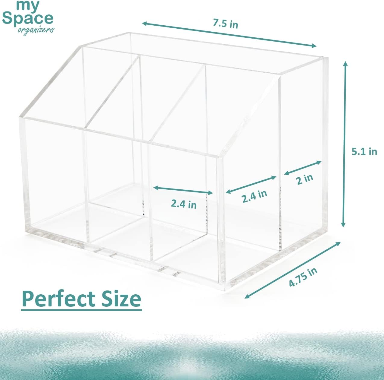 My Space Organizers Utensil Holder Silverware Caddy Countertop Cutlery Organizer For Napkins Flatware Spoon Fork Knife Plastic Acrylic