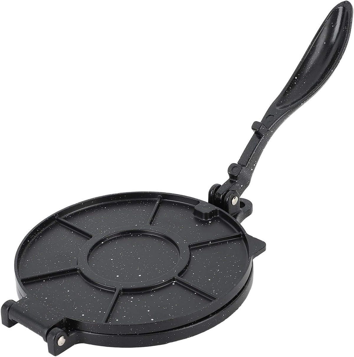 Tortilla Press, Maker Aluminum Labor Saving Multifunctional Pre Seasoned Quesadilla Heavy Duty 10 Inch Tortilla Rotis for Dumpling Skin Dough Tortillera Pataconera Flour Cast Iron