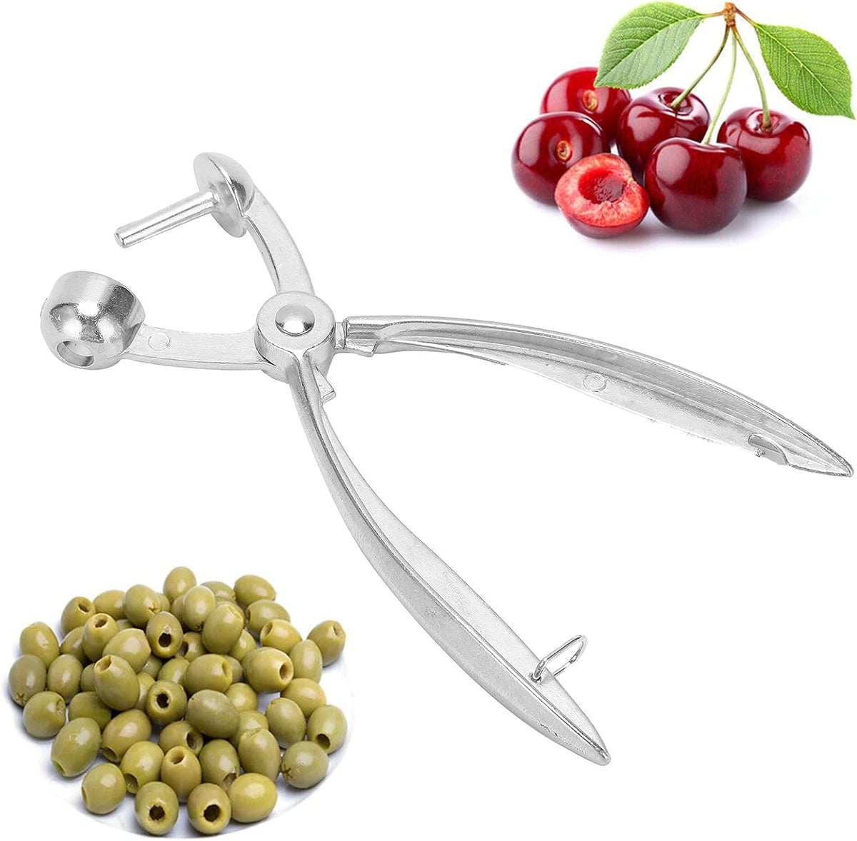 Milltrip Aluminum Alloy Cherry Pitter Tool, Hand Cherry Stone Remover